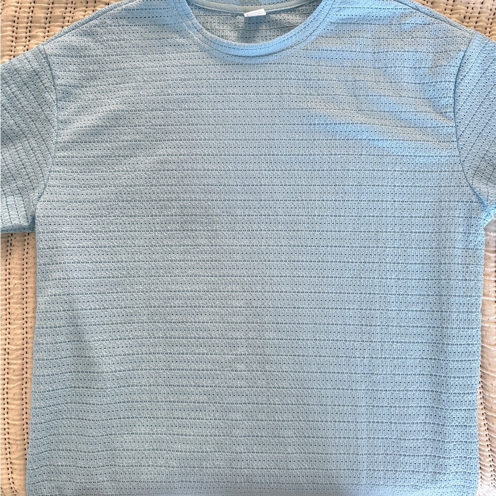 Light Blue Men's Knit Shirt